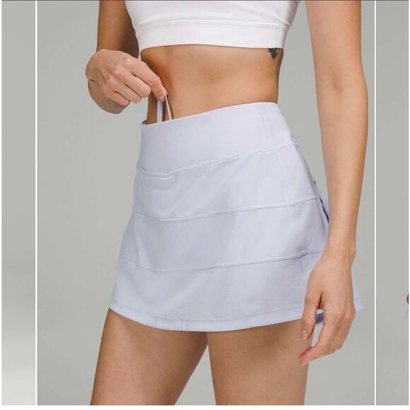 Lululemon Pace Rival Mid-rise Skirt Skort Women's 8 Pastel Blue Athleisure - Picture 1 of 9